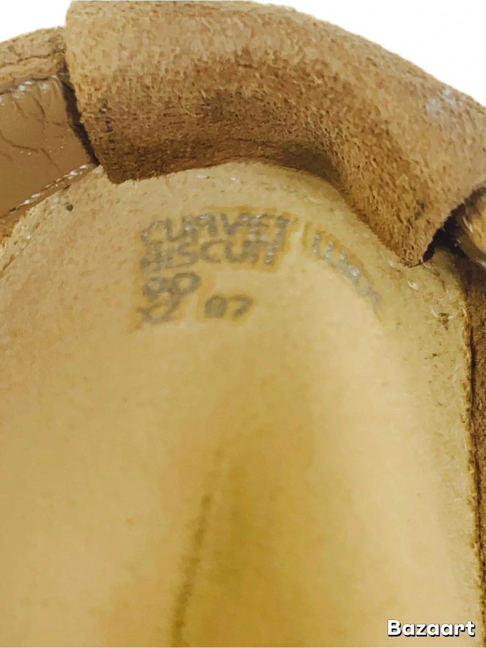 Earth Tan Suede Peep-Toe Wedge Sandals 9 wide